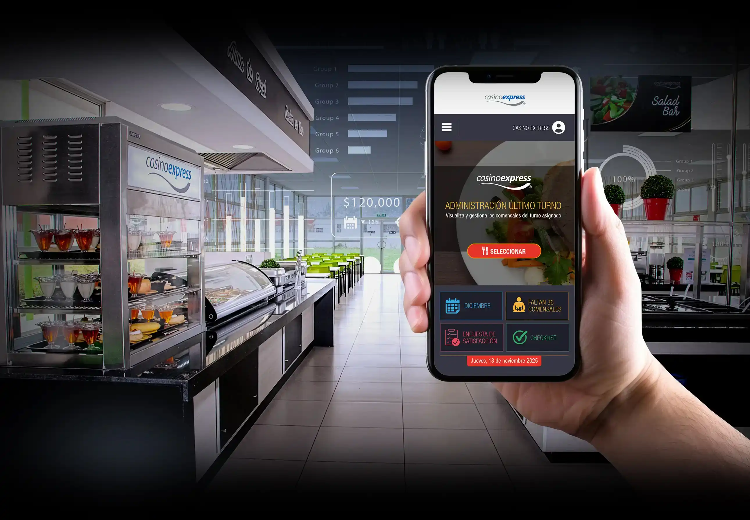 Servicio de alimentación Casino Express