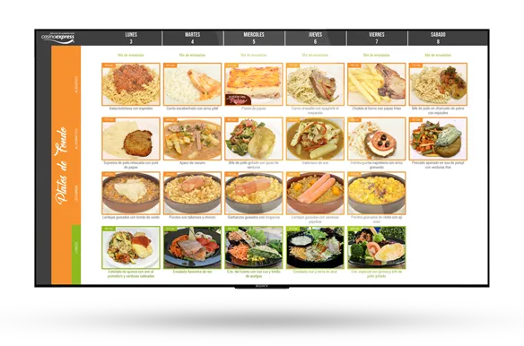 Minutas de alimentación corporativa Casino Express